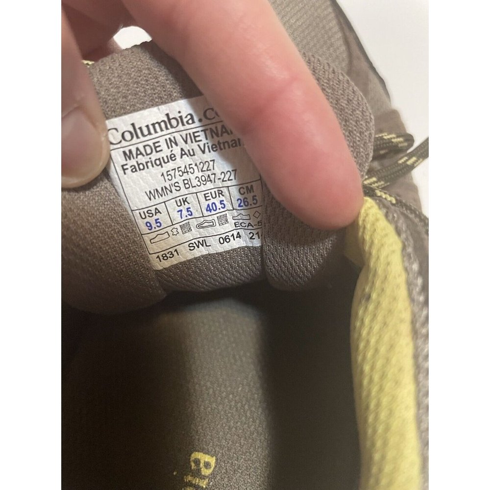 Columbia Hiking Shoes Redmond Low Women 9.5 Waterproof Omni-Grip BL3947-227 - Picture 12 of 14